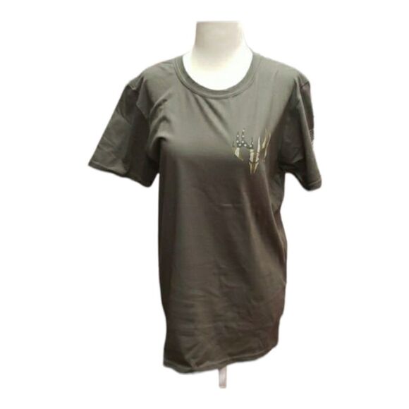 Graphic Mens crewneck tee shirt Boot Barn sz M Patriot/Family NWT Grey - Picture 1 of 5